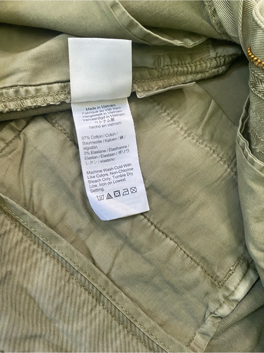 J. Crew Olive Green Cotton Shorts - Picture 7 of 8